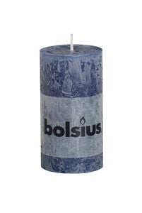 Rustieke kaars 'Donkerblauw' 20/70