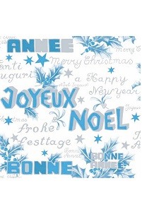 Servetten 'Bon Annee Blauw'