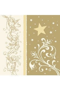 Servetten 'Christmas Angel Gold'