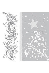 Servetten 'Christmas Angel Silver'
