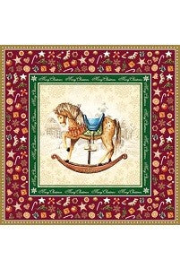 Servetten 'Hobbelpaard Rood'