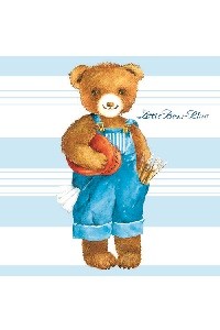 Servetten 'Little Bear Blue'