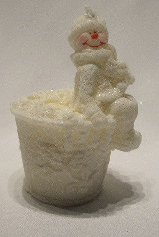 Sneeuwpop op bakje
